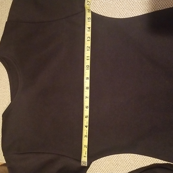 BLACK SWEATSHIRT MINI DRESS - Picture 7 of 9